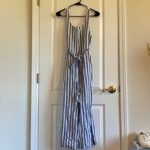 Rachel Zoe striped blue & white nautical jumpsuit